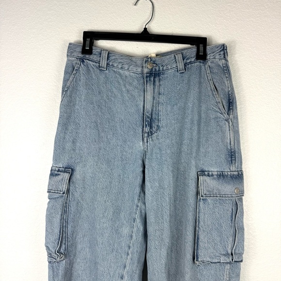 Madewell Low-Slung Straight Cargo Jeans in Coleman Wash Size 28 - Picture 3 of 11
